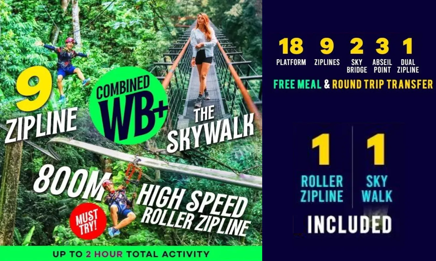 Zipline 800M High Speed Roller Zipline